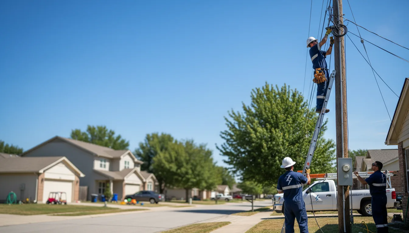 Residential electrician providing installation services in Springbrook, WI